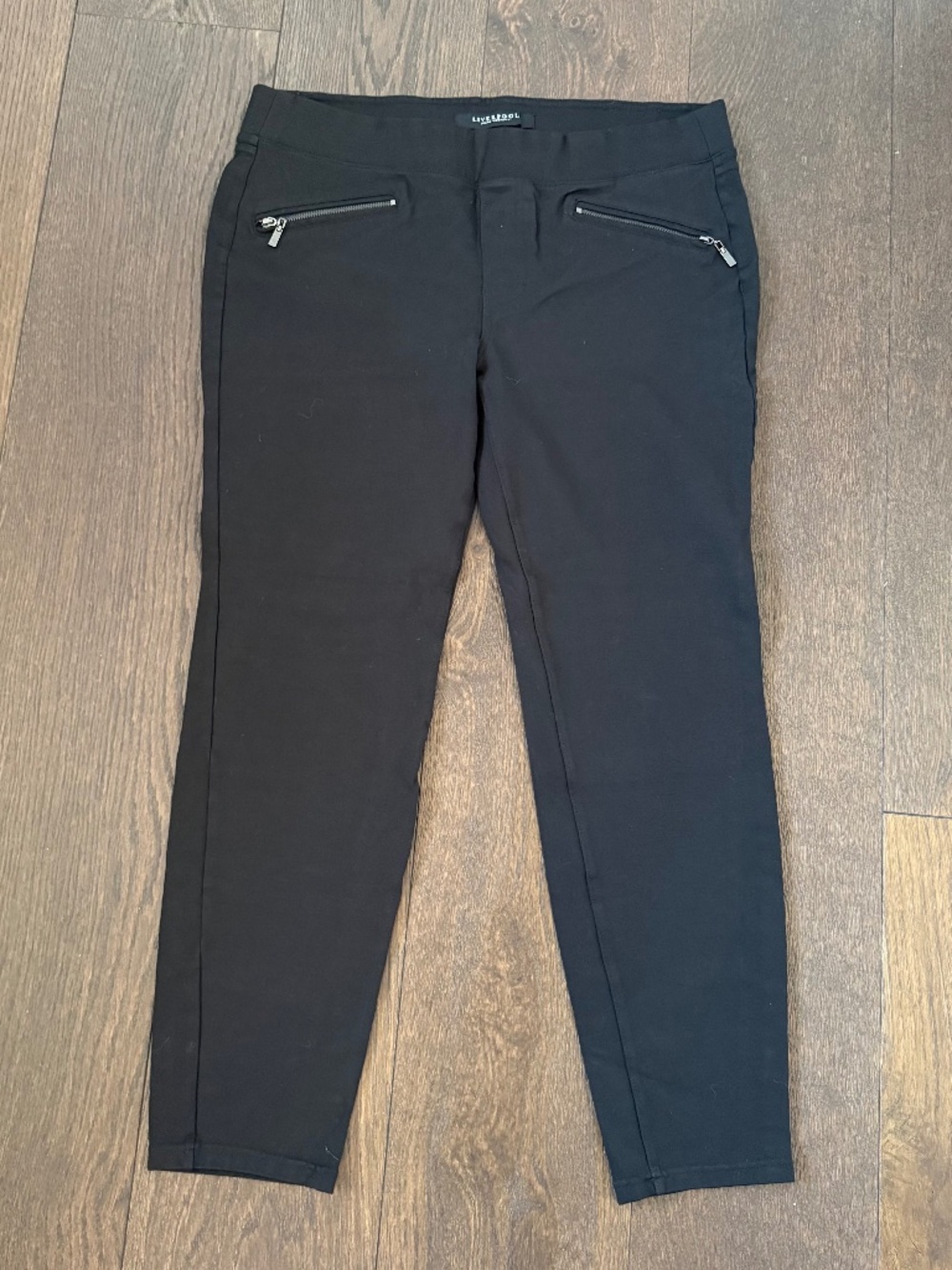 Liverpool Jeans Company Black Pull-On Skinny Pants Size 14/32